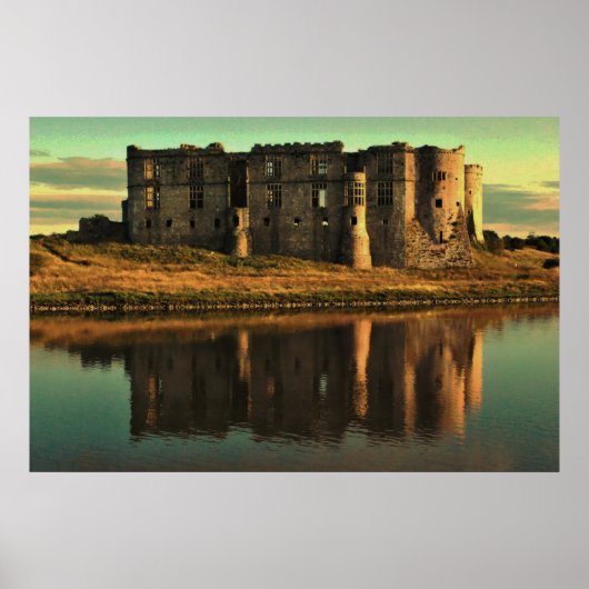 波紋のある反射 ポスター (正面)