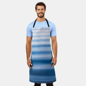 波紋イラストレーション エプロン (着用した状態)