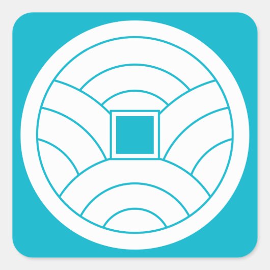 波紋コイン スクエアシール (正面)