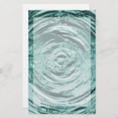 波紋ティール(緑がかった色) 便箋 (正面/裏面)
