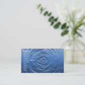 波紋（青） 名刺 (スタンド正面)