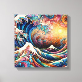 波素晴らしが神奈川v3 キャンバスプリント