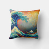 波素晴らしが神奈川v4を振り払う クッション (裏面)