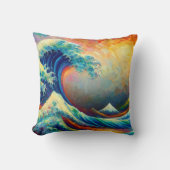 波素晴らしが神奈川v4を振り払う クッション (正面)