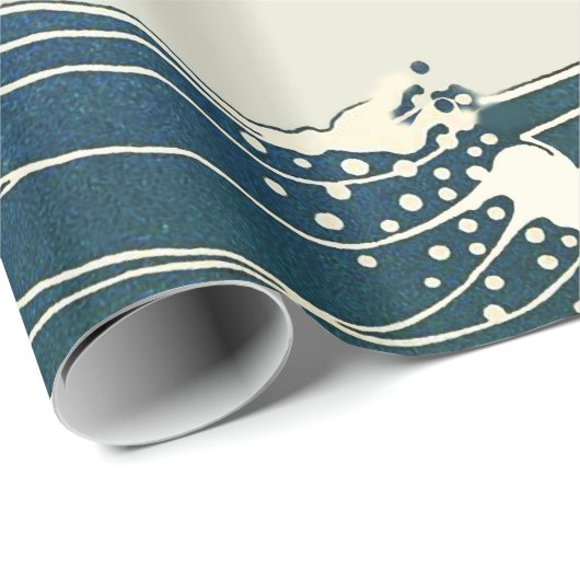 波素晴らしと赤のサンブルー白航海の ラッピングペーパー (ロールコーナー)