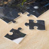 波素晴らしに打ち寄せる黒番鳥 ジグソーパズル (側面)