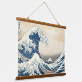 波素晴らしは – 有名日本の 吊り下げ型タペストリー (傾斜あり)