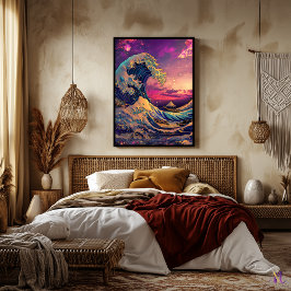 波素晴らし合成波サイバーパンク作品 ポスター