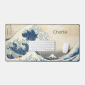 波素晴らし山藤絵画の日本美術 デスクマット (キーボード&マウス)