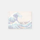波素晴らし振り神奈川のヴィンテージ日本のファインアート ポストイット (正面)