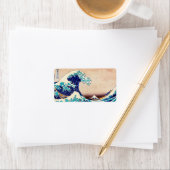 波素晴らし振り神奈川のヴィンテージ日本のファインアート ラベル (インサイチュ)