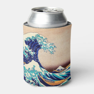 波素晴らし振り神奈川のヴィンテージ日本のファインアート 缶クーラー