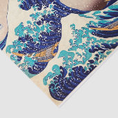 波素晴らし振り神奈川のヴィンテージ日本のファインアート 薄葉紙 (詳細)