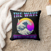 波素晴らし振り神奈川レトロVAPORWAVE クッション (ブランケット)