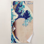 波素晴らし振り神奈川ヴィンテージアー日本のト ビーチタオル (正面)