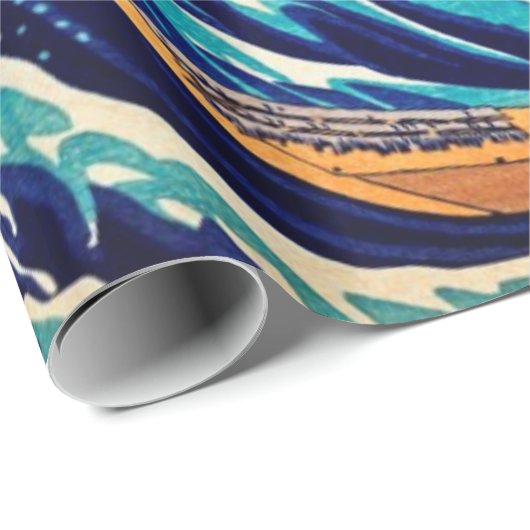 波素晴らし振り神奈川ヴィンテージ日本のファインアート ラッピングペーパー (ロールコーナー)