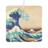波素晴らし振り神奈川ヴィンテージ日本のプリント芸術 カーエアーフレッシュナー (正面)