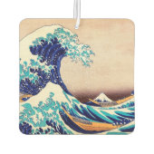 波素晴らし振り神奈川ヴィンテージ日本のプリント芸術 カーエアーフレッシュナー (裏面)