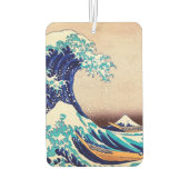 波素晴らし振り神奈川ヴィンテージ日本のプリント芸術 カーエアーフレッシュナー (裏面)