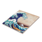 波素晴らし振り神奈川ヴィンテージ日本のプリント芸術 タイル (側面)