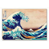 波素晴らし振り神奈川ヴィンテージ日本のプリント芸術 テーブルナンバー (裏面)