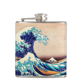 波素晴らし振り神奈川ヴィンテージ日本のプリント芸術 フラスク (正面)