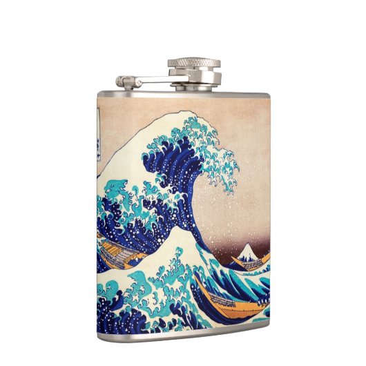 波素晴らし振り神奈川ヴィンテージ日本のプリント芸術 フラスク (右)