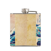 波素晴らし振り神奈川ヴィンテージ日本のプリント芸術 フラスク (裏面)