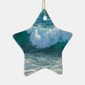 波素晴らし海岸の海航海の自然 セラミックオーナメント (右)