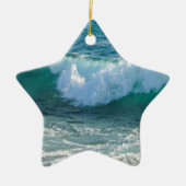 波素晴らし海岸の海航海の自然 セラミックオーナメント (正面)