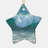 波素晴らし海岸の海航海の自然 セラミックオーナメント (左)