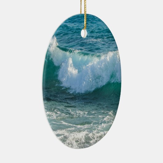波素晴らし海岸の海航海の自然 セラミックオーナメント (右)