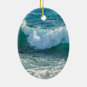 波素晴らし海岸の海航海の自然 セラミックオーナメント (裏面)