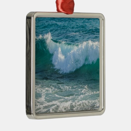 波素晴らし海岸の海航海の自然 メタルオーナメント (右)