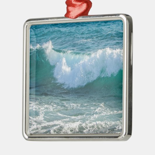 波素晴らし海岸の海航海の自然 メタルオーナメント (左)