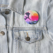 波素晴らし神奈川気流波ヴィンテージ美学 缶バッジ (インサイチュ)