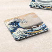 波素晴らし、北斎、浮世絵 コースター (左側)