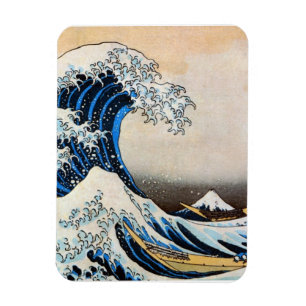 波素晴らし、北斎、浮世絵 マグネット