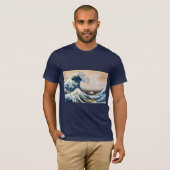 波素晴らし、北斎、浮世絵 Tシャツ (正面フル)