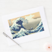 波素晴らし 長方形シール (封筒)