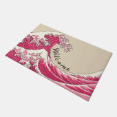 波素晴らし- pink doormat ドアマット (アングル)