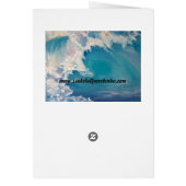 波絵画が金ゴールドで輝いた (裏面)