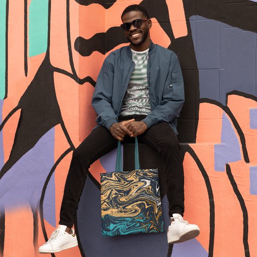 波絵画 トートバッグ