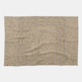 波線のあるコルクパターン キッチンタオル (横)