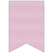 波線のあるピンクと白の背景 バンティングフラッグ (第2の旗)