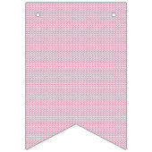 波線のあるピンクと白の背景 バンティングフラッグ (第1の旗)