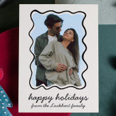 波線の手描きファンキーな不思議な境界線の写真 シーズンカード