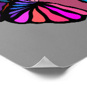 波線の色の脳ポスター ポスター (角)