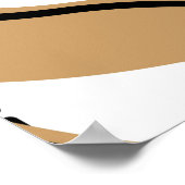 波線を持つシームレスな幾何学的パターン。art. ポスター (角)