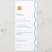 波線クリーン美学サマーウェディングシャワー メニュー (正面)